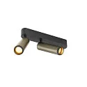 LED Deckenaufbauleuchte GRIP! M DOUBLE, 42°, 28W, IP20, dimmbar, 3000K, 1520lm, bronze/schwarz