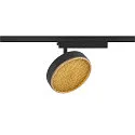 LED 1-Phasen Strahler GRIP! FLAT, 16W 2700/3000K (CCT Switch), CRi>90, dimmbar, UGR<15, Wabenfilter, kardanisch, schwarz / gold