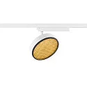 LED 1-Phasen Strahler GRIP! FLAT, 16W 2700/3000K (CCT Switch), CRi>90, dimmbar, UGR<15, Wabenfilter, kardanisch, weiß / schwarz