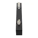 SLV Wandaufbauleuchte SUN WL DOUBLE, rund, G9, 2x max. 5W, IP20, dimmbar, schwarz