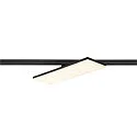 SLV 3-phase spot SIGHT PANEL MULTI square, rotatable, switchable IP20, black 