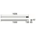 SLV Verbinder EASYLIGHT BC 1500 7 25 WH DALI-2, 7-polig, IP40, 150cm, Leerfeld inkl. Blind-Abdeckung, dimmbar, weiß