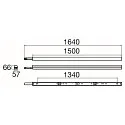 SLV LED Lichtleiste BATTEN P 1500 72 PIR, IP20 IK04, 150cm, mit Sensor, 230V AC/DC, 28-48W 3000-5000K 7200lm, schaltbar