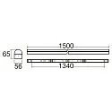 SLV light bar BATTEN P 1500 72 DALI DALI controllable, CCT Switch, multipower IP20