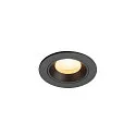 LED Deckeneinbauleuchte NUMINOS® XS, rund, 6,9W, IP20, dimmbar, 20°, 3000K, 950lm, schwarz