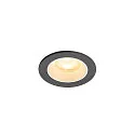 LED Deckeneinbauleuchte NUMINOS® XS, rund, 6,9W, IP20, dimmbar, 55°, 3000K, 950lm, schwarz/weiß