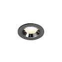 LED Deckeneinbauleuchte NUMINOS® XS, 6,9W, IP20, 20°, 4000K, 1000lm, schwarz/chrom