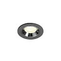 LED Deckeneinbauleuchte NUMINOS® XS, 6,9W, IP20, 40°, 4000K, 1000lm, schwarz/chrom