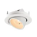 SLV LED Deckeneinbaustrahler NUMINOS® GIMBLE S, rund, 6,7W, IP20, dimmbar, 40°, 2700K, 1000lm, weiß
