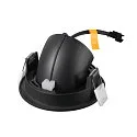 SLV LED Deckeneinbaustrahler NUMINOS® GIMBLE S, rund, 6,7W, IP20, dimmbar, 20°, 3000K, 1050lm, schwarz/weiß