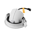 SLV LED Deckeneinbaustrahler NUMINOS® GIMBLE S, rund, 6,7W, IP20, dimmbar, 40°, 3000K, 1050lm, weiß