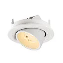 SLV LED Deckeneinbaustrahler NUMINOS® GIMBLE S, rund, 6,7W, IP20, dimmbar, 55°, 3000K, 1050lm, weiß