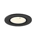 SLV LED Deckeneinbaustrahler NUMINOS® GIMBLE S, rund, 6,7W, IP20, dimmbar, 55°, 4000K, 1050lm, schwarz/weiß