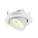 SLV LED Deckeneinbaustrahler NUMINOS® GIMBLE S, rund, 6,7W, IP20, dimmbar, 20°, 4000K, 1050lm, weiß