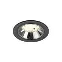 LED Deckeneinbauleuchte NUMINOS® S, 6,7W, IP20, 20°, 4000K, 1050lm, schwarz/chrom
