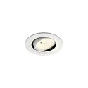 LED Deckeneinbauleuchte NUMINOS® MOVE S, rund, 6,7W, IP20, dimmbar, 40°, 4000K, 1050lm, weiß