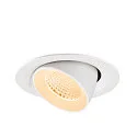 SLV ceiling recessed luminaire NUMINOS® GIMBLE M suitable for VDU workstation IP20, white, lacquered dimmable