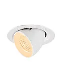 ceiling recessed luminaire NUMINOS® GIMBLE M suitable for VDU workstation IP20, white, lacquered dimmable
