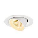 SLV LED Deckeneinbaustrahler NUMINOS® GIMBLE M, 12W, IP20, dimmbar, 20°, 3000K, 1800lm, weiß