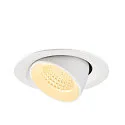 SLV LED Deckeneinbaustrahler NUMINOS® GIMBLE M, 12W, IP20, dimmbar, 55°, 3000K, 1800lm, weiß