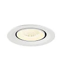 SLV LED Deckeneinbaustrahler NUMINOS® GIMBLE M, 12W, IP20, dimmbar, 40°, 4000K, 1900lm, weiß