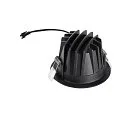 SLV LED Deckeneinbauleuchte NUMINOS® M, rund, 12W, IP20, dimmbar, 55°, 2700K, 1700lm, schwarz