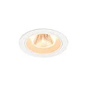 ceiling recessed luminaire NUMINOS® M round, suitable for VDU workstation IP20, white, lacquered dimmable