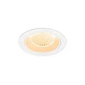 ceiling recessed luminaire NUMINOS® M round, suitable for VDU workstation IP20, white, lacquered dimmable