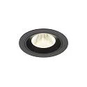 LED Deckeneinbauleuchte NUMINOS® M, rund, 12W, IP20, dimmbar, 20°, 4000K, 1900lm, schwarz