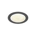ceiling recessed luminaire NUMINOS® M round, suitable for VDU workstation IP20, black, white, lacquered dimmable