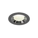 ceiling recessed luminaire NUMINOS® M suitable for VDU workstation IP20, chrome, black dimmable