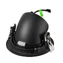 SLV ceiling recessed luminaire NUMINOS® GIMBLE L round, suitable for VDU workstation IP20, black, lacquered dimmable