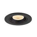 SLV ceiling recessed luminaire NUMINOS® GIMBLE L round, suitable for VDU workstation IP20, black, lacquered dimmable