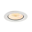 SLV LED Deckeneinbaustrahler NUMINOS® GIMBLE L, rund, 17W, IP20, dimmbar, 55°, 2700K, 2400lm, weiß