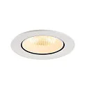 SLV ceiling recessed luminaire NUMINOS® GIMBLE L round, suitable for VDU workstation IP20, white, lacquered dimmable