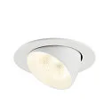 SLV LED Deckeneinbaustrahler NUMINOS® GIMBLE L, rund, 17W, IP20, dimmbar, 20°, 4000K, 2700lm, weiß