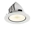 SLV LED Deckeneinbaustrahler NUMINOS® GIMBLE L, rund, 17W, IP20, dimmbar, 40°, 4000K, 2700lm, weiß