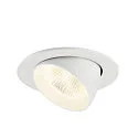 SLV LED Deckeneinbaustrahler NUMINOS® GIMBLE L, rund, 17W, IP20, dimmbar, 40°, 4000K, 2700lm, weiß