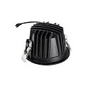 SLV LED Deckeneinbauleuchte NUMINOS® L, rund, 17W, IP20, dimmbar, 20°, 2700K, 2400lm, schwarz