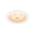 ceiling recessed luminaire NUMINOS® L round, suitable for VDU workstation IP20, white, lacquered dimmable