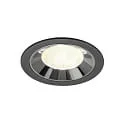 LED Deckeneinbauleuchte NUMINOS® L, 17W, IP20, 20°, 4000K, 2700lm, schwarz/chrom