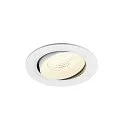 ceiling recessed luminaire NUMINOS® MOVE L round, suitable for VDU workstation IP20, white, lacquered dimmable