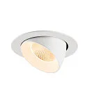 SLV LED Deckeneinbaustrahler NUMINOS® GIMBLE XL, 24W, IP20, dimmbar, 20°, 2700K, 3500lm, weiß