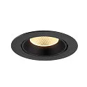 SLV LED Deckeneinbaustrahler NUMINOS® GIMBLE XL, 24W, IP20, dimmbar, 20°, 3000K, 3600lm, schwarz
