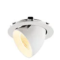 SLV LED Deckeneinbaustrahler NUMINOS® GIMBLE XL, 24W, IP20, dimmbar, 20°, 3000K, 3600lm, weiß