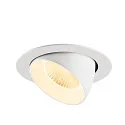 SLV LED Deckeneinbaustrahler NUMINOS® GIMBLE XL, 24W, IP20, dimmbar, 40°, 3000K, 3600lm, weiß