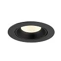 SLV ceiling recessed luminaire NUMINOS® GIMBLE XL suitable for VDU workstation IP20, black, lacquered dimmable