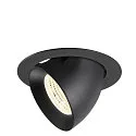 LED Deckeneinbaustrahler NUMINOS® GIMBLE XL, 24W, IP20, dimmbar, 55°, 4000K, 3800lm, schwarz