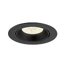 SLV ceiling recessed luminaire NUMINOS® GIMBLE XL suitable for VDU workstation IP20, black, lacquered dimmable