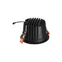 SLV LED Deckeneinbauleuchte NUMINOS® XL, rund, 24W, IP20, dimmbar, 40°, 2700K, 3500lm, schwarz/weiß